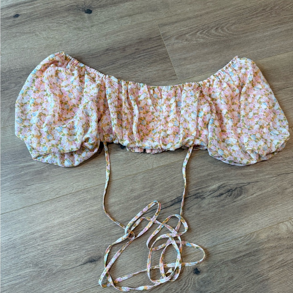 Off the shoulder crop top